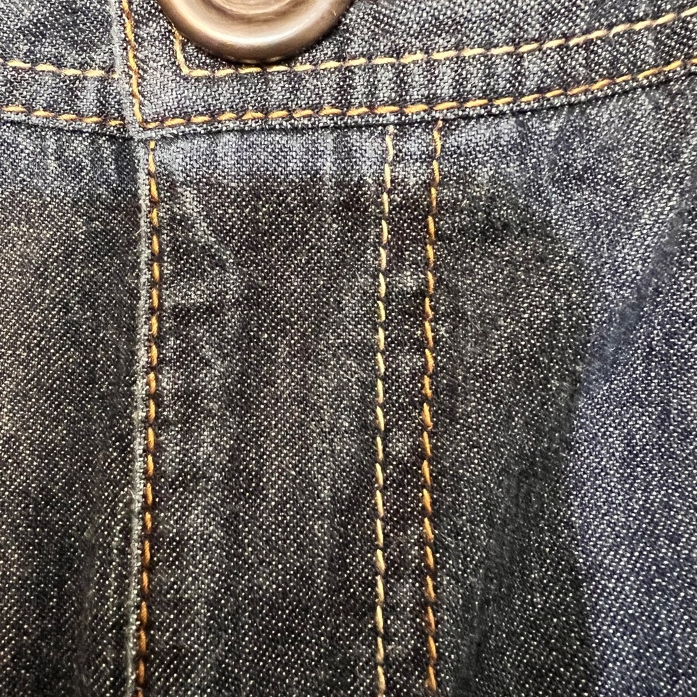 Dockers Wide Leg Medium Wash Mid Rise Denim Blue Jeans Women's Size 8S - Picture 8 of 11